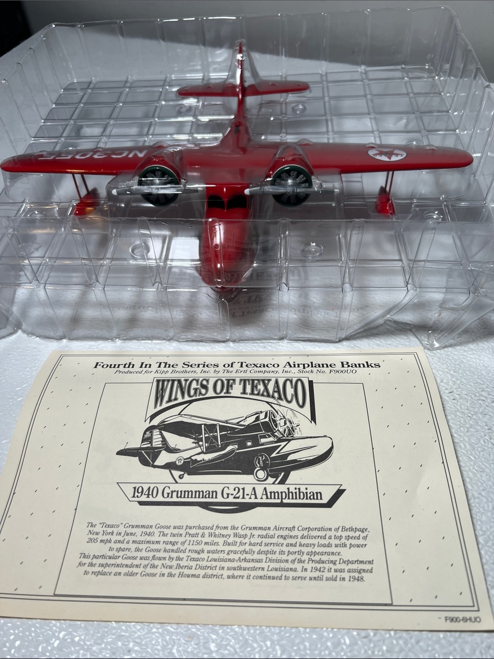 1996 Wings Of Texaco 1940 Grumman Goose-new In Box